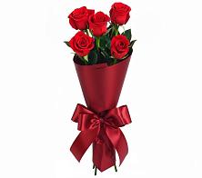 Букет 5 Красных роз Эдлесс Лав в Поддорье