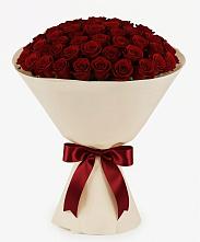 Букет 101 Бордовая роза Блэк Бакарра в Поддорье