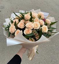 Букет Кремовые розы Латте в Поддорье