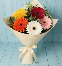 Букет цветов из:  Герберы в Поддорье