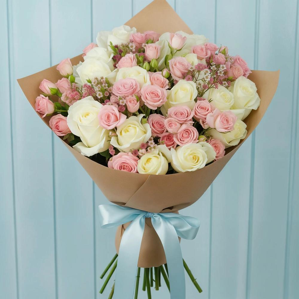 Букет цветов из: Розы в Поддорье