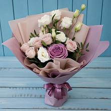 Букет цветов из:  Розы и Лизиантусы #REPLACE_PRED# Поддорье
