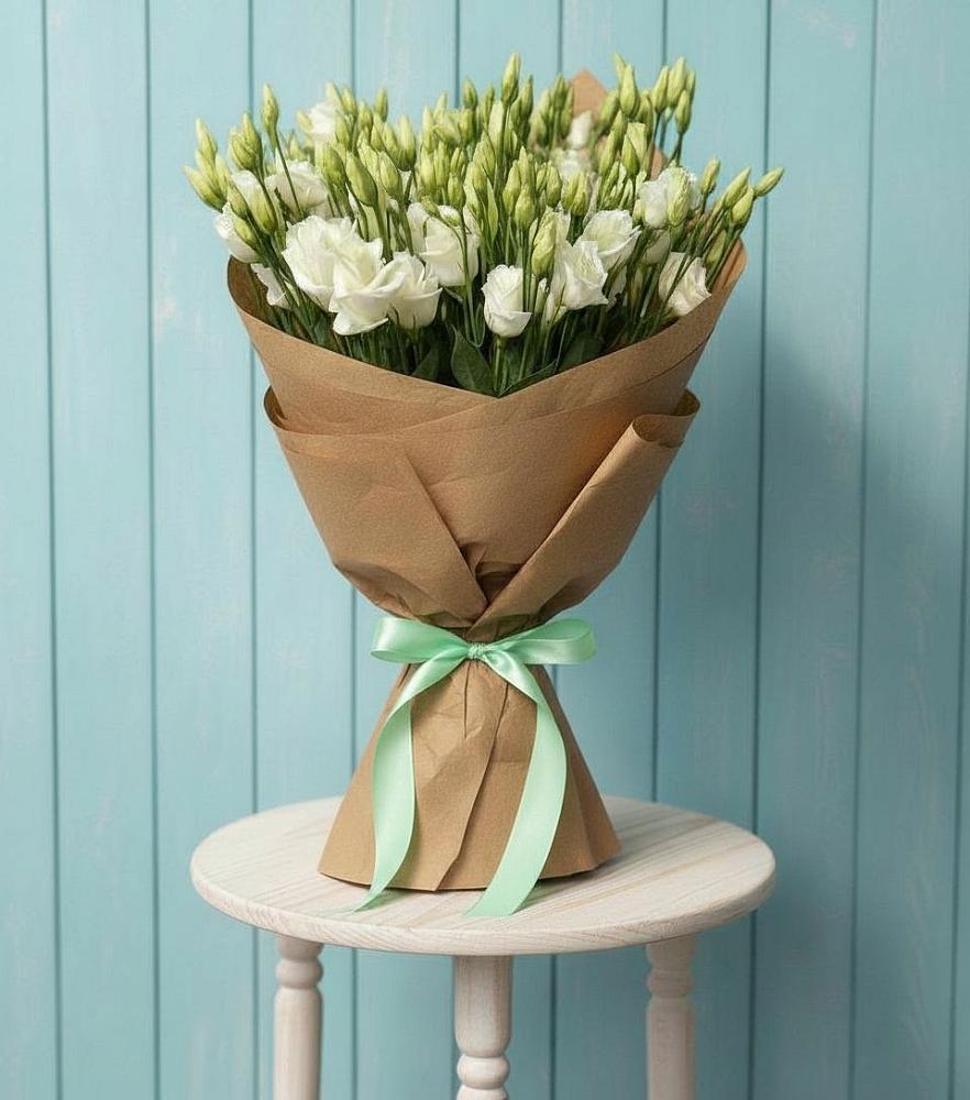 Букет цветов из: Лизиантусы в Поддорье