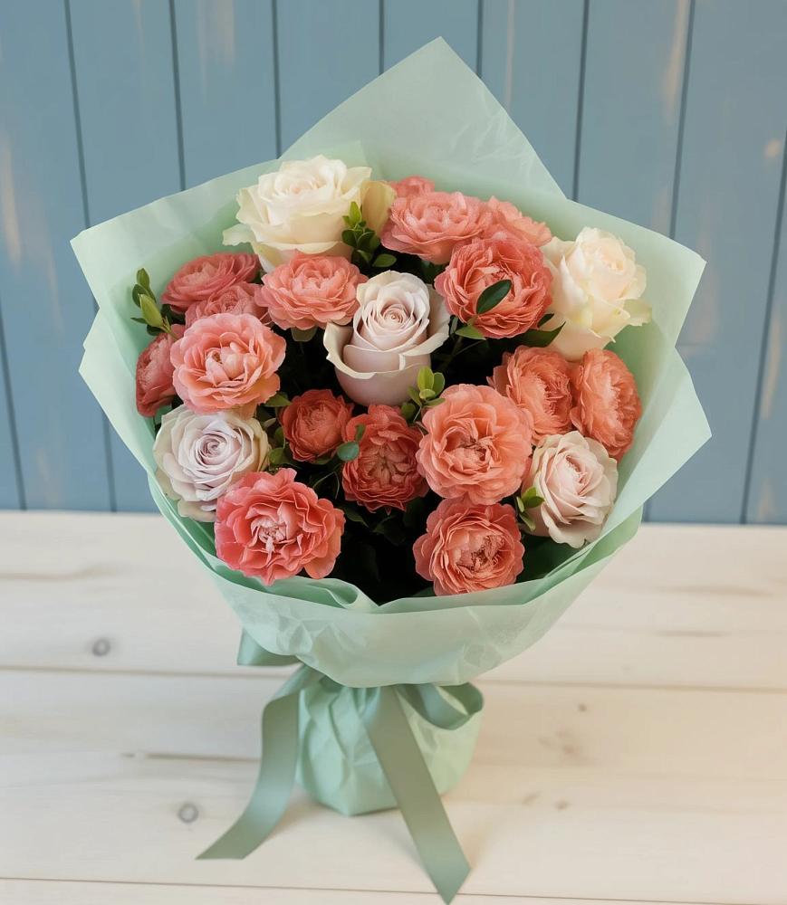 Букет цветов из: Розы в Поддорье