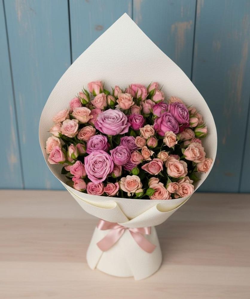 Букет цветов из: Розы в Поддорье