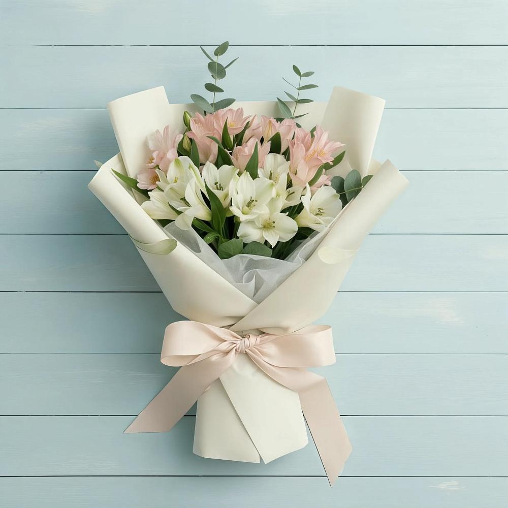 Букет цветов из: Альстромерии в Поддорье