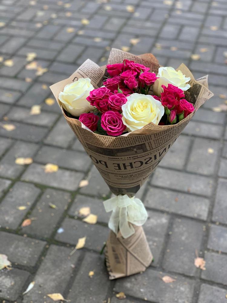 Букет цветов из: Розы в Поддорье