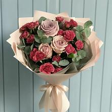 Букет цветов из:  Гвоздики и Розы #REPLACE_PRED# Поддорье