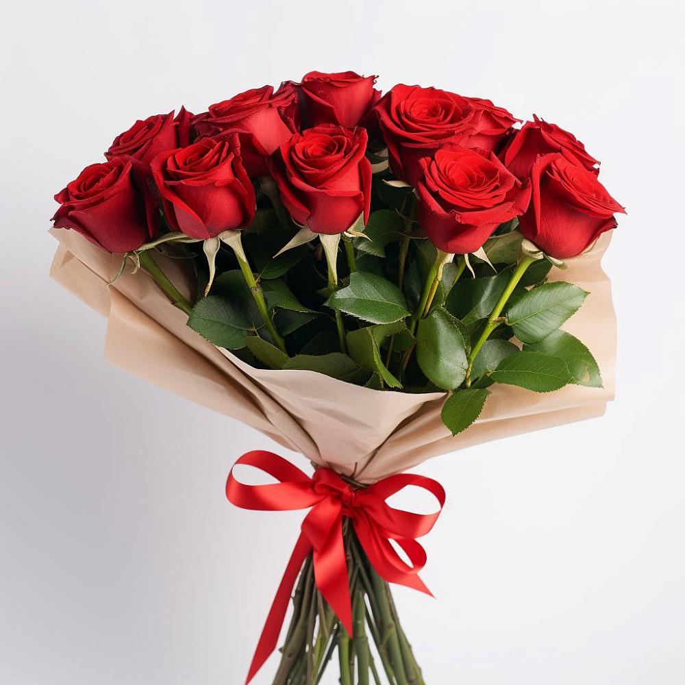 Букет 11 Красных роз Эдлесс Лав в Поддорье
