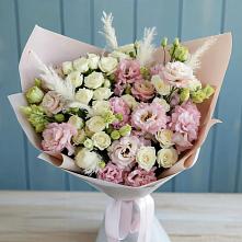Букет цветов из:  Альстромерии и Розы #REPLACE_PRED# Поддорье