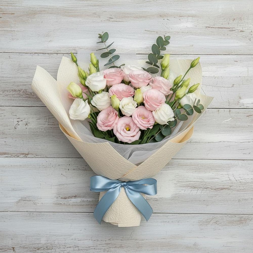 Букет цветов из: Лизиантусы в Поддорье